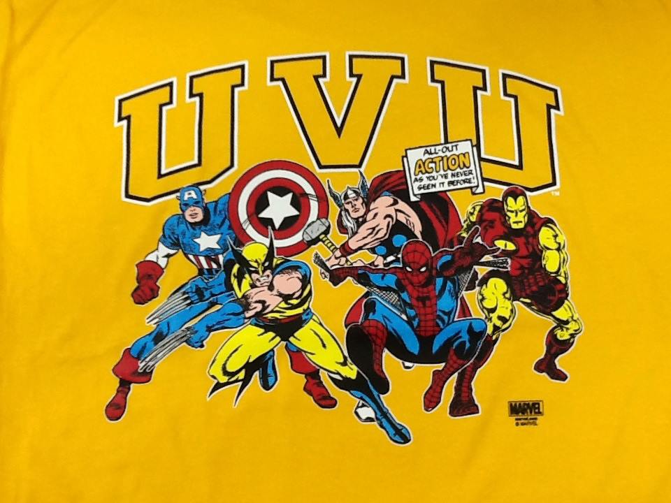 A UVU Marvel licensed t-shirt