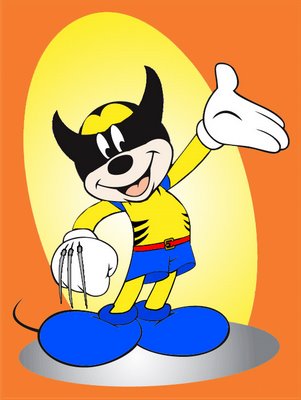Micky Mouse as Wolverine